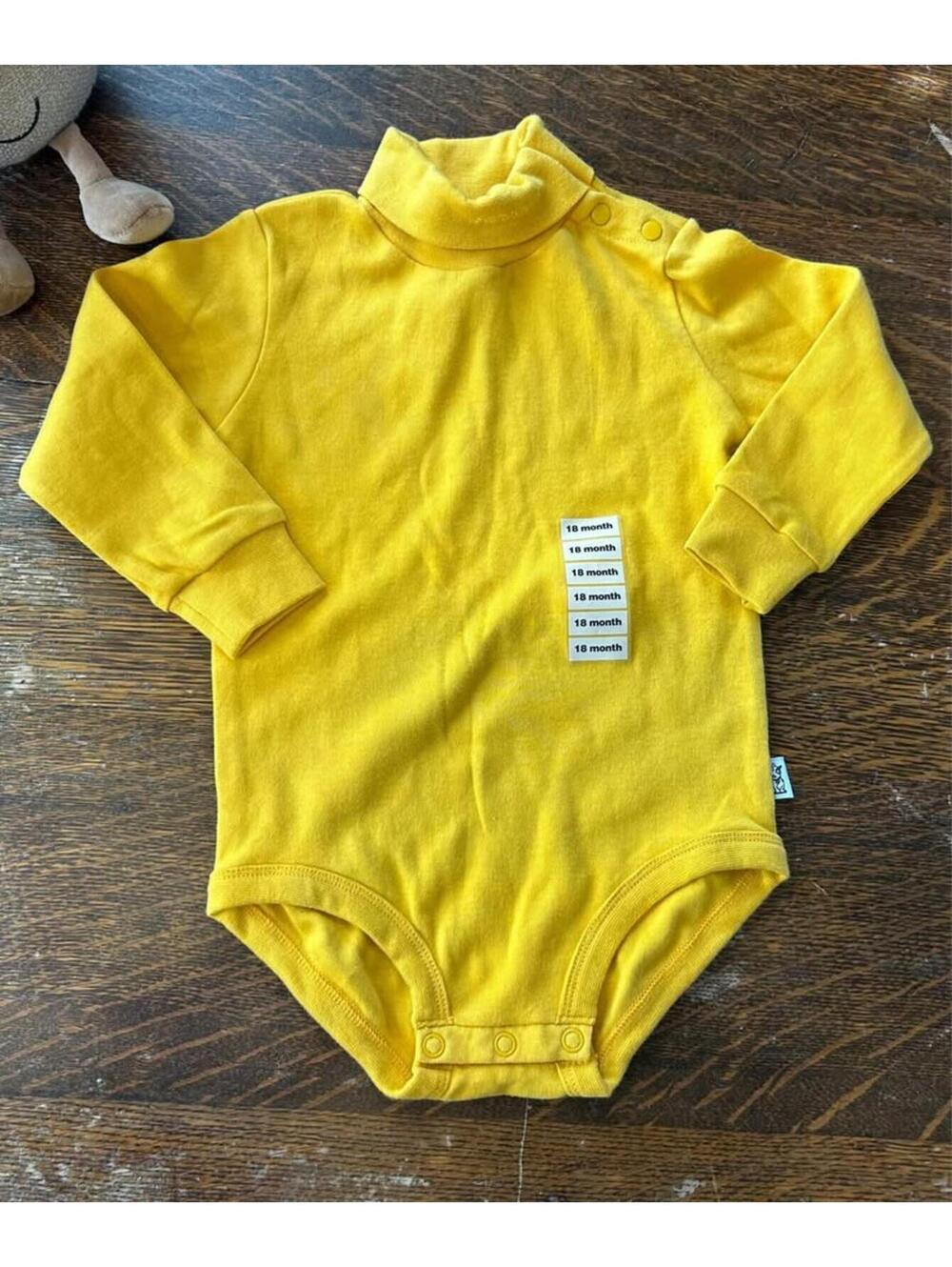 Vintage yellow 18mo baby turtle neck NWT